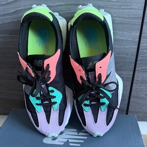 New Balance Black and Multicolor Athletic Shoes